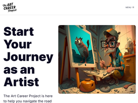 'theartcareerproject.com' screenshot