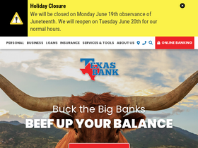 'texasbnk.com' screenshot