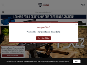 'faxonfirearms.com' screenshot