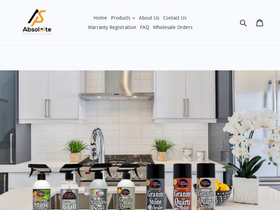 absoluteproductsstore.com homepage screenshot