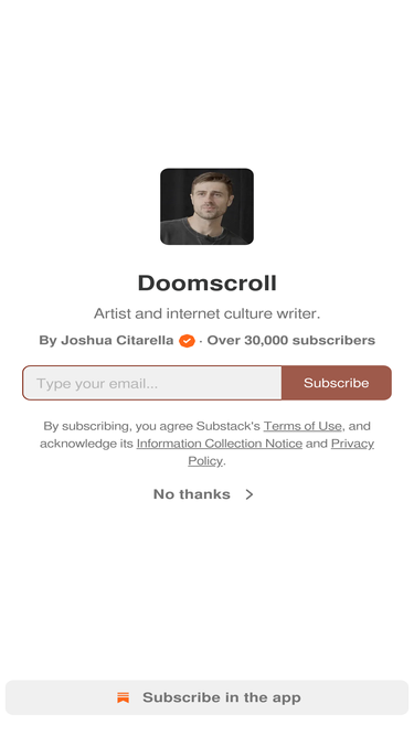 joshuacitarella.substack.com