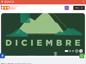 'archivofotografico.bibliotecapiloto.gov.co' screenshot