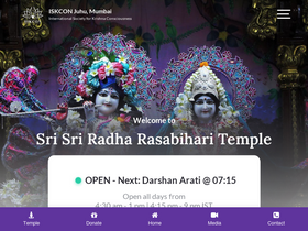 'iskconmumbai.com' screenshot
