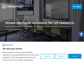 'measuringu.com' screenshot