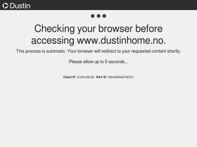 'dustinhome.no' screenshot