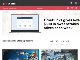 'apexitemstore.com' screenshot