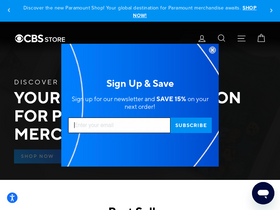 'cbsstore.com' screenshot