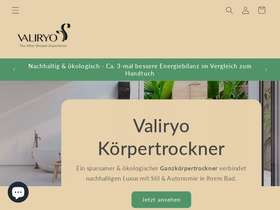 Valiryo Technologies homepage screenshot