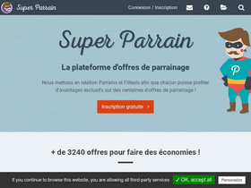 'super-parrain.com' screenshot