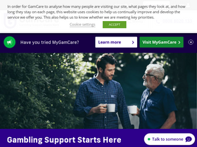 'gamcare.org.uk' screenshot