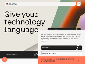 'cohere.com' screenshot