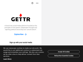 'gettr.com' screenshot