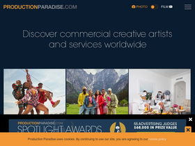 'productionparadise.com' screenshot