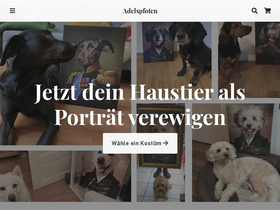 Adelspfoten homepage screenshot