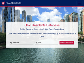 'ohioresidentdatabase.com' screenshot