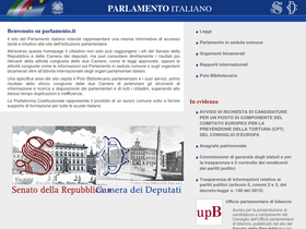 'parlamento.it' screenshot