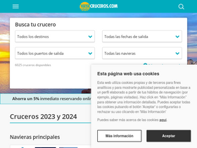 'vayacruceros.com' screenshot