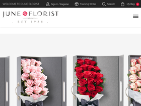 juneflorist.com.sg homepage screenshot