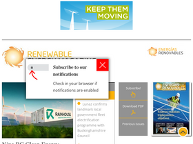 'renewableenergymagazine.com' screenshot