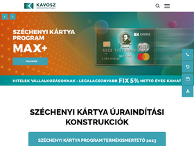 'kavosz.hu' screenshot