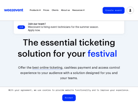 'weezevent.com' screenshot