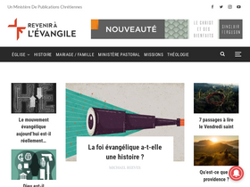 'reveniralevangile.com' screenshot