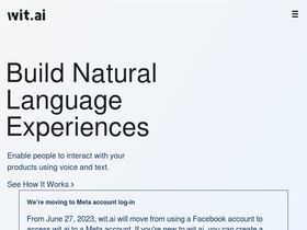 'wit.ai' screenshot