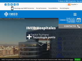 'imedhospitales.com' screenshot