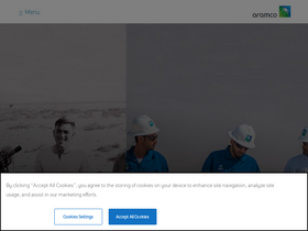 'aramco.com' screenshot