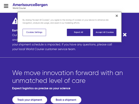 'worldcourier.com' screenshot