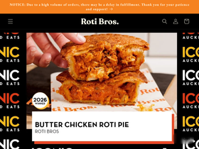 rotibros.co.nz homepage screenshot