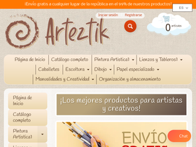 arteztik.com homepage screenshot