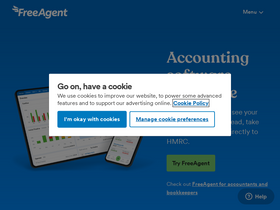 'freeagent.com' screenshot