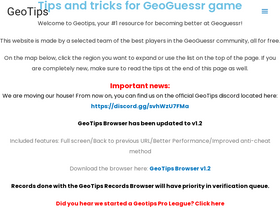 'geotips.net' screenshot
