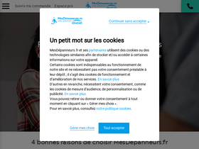'mesdepanneurs.fr' screenshot