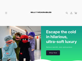 sillywearables.com homepage screenshot