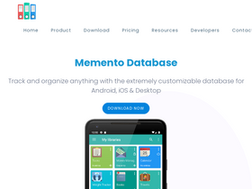 'mementodatabase.com' screenshot