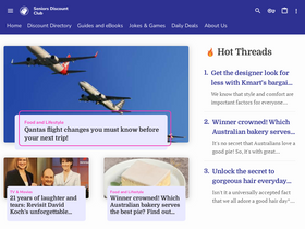 'seniorsdiscountclub.com.au' screenshot