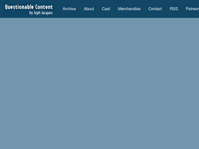 'questionablecontent.net' screenshot