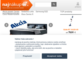 'najnakup.sk' screenshot