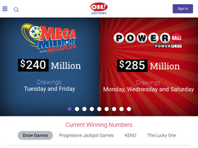 'ohiolottery.com' screenshot