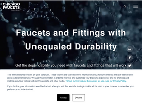'chicagofaucets.com' screenshot
