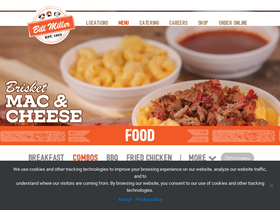 'billmillerbbq.com' screenshot