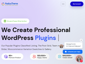 'radiustheme.com' screenshot