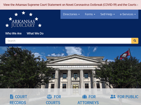 'arcourts.gov' screenshot