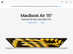 'apple.com' screenshot