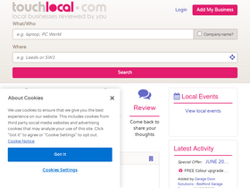 'touchlocal.com' screenshot