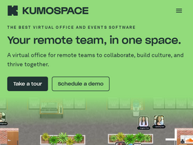 'kumospace.com' screenshot