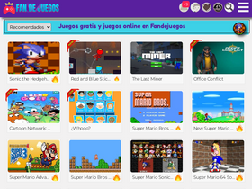'fandejuegos.com' screenshot