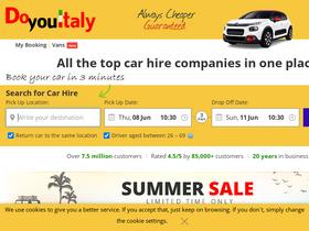 'doyouitaly.com' screenshot